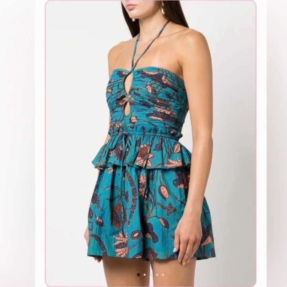 Ulla Johnson Isidro Playsuit/Romper in Lagoon Size 0/XS